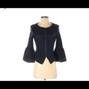 William Rast Bell Sleeve Textured Jacket Large